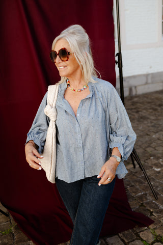 EMMA BLOUSE BLUE