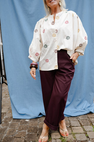 ALEX TROUSERS BURGUNDY