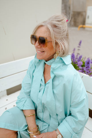 ALICANTE DRESS TURQUOISE