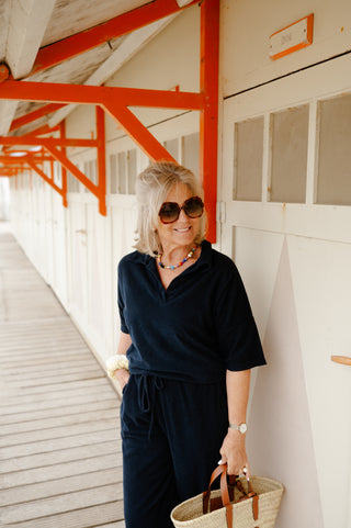 VALENCIA TROUSERS NAVY