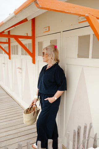 VALENCIA TROUSERS NAVY