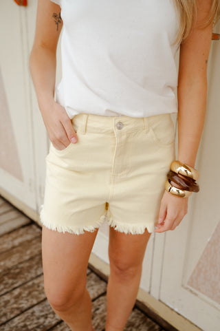 ANTIBES JEANS SHORT YELLOW
