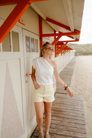 ANTIBES JEANS SHORT YELLOW