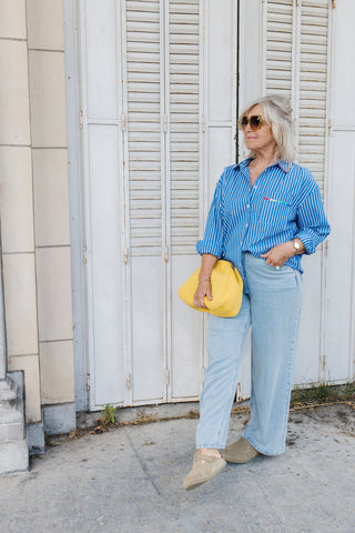 ANDY RAINBOW BLOUSE BLUE