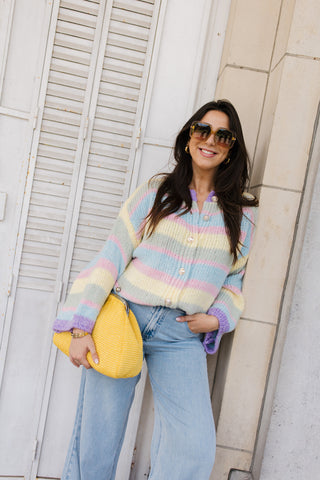 MAX STRIPED GILET PASTELS