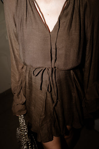 SURI DRESS BROWN