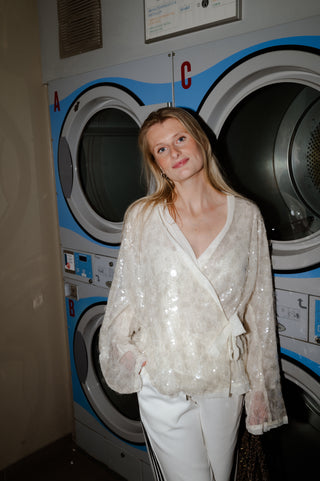 NOA SEQUIN BLOUSE