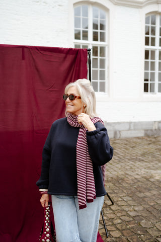 BILLIE SWEATER NAVY 'SALUT'