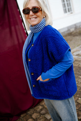 ALBA TEDDY JACKET ROYALBLUE