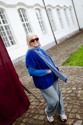 ALBA TEDDY JACKET ROYALBLUE