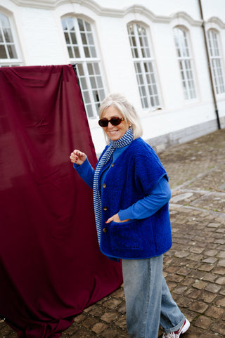 ALBA TEDDY JACKET ROYALBLUE