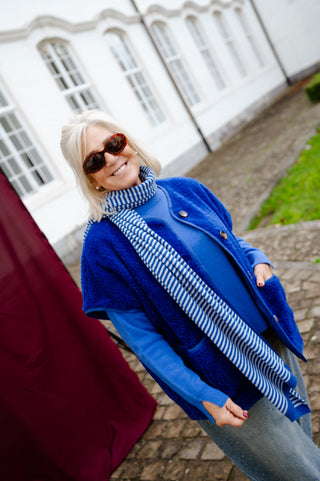 ALBA TEDDY JACKET ROYALBLUE