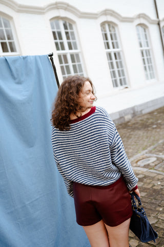 ROMY KNIT STRIPES NAVY