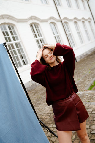 ROMAN KNIT BURGUNDY