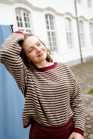 ROMY KNIT STRIPES BROWN