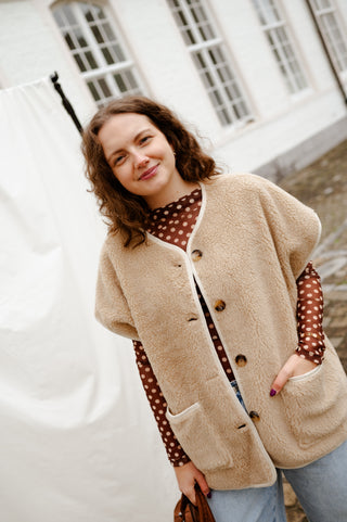 ALBA TEDDY JACKET BEIGE