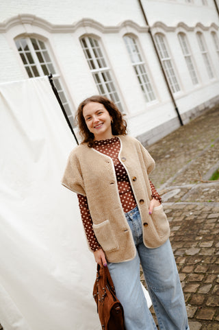 ALBA TEDDY JACKET BEIGE