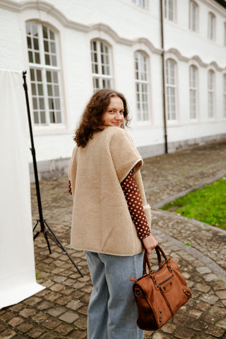 ALBA TEDDY JACKET BEIGE