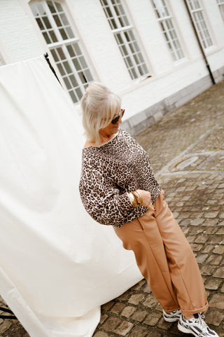 MILO LEATHER TROUSERS CAMEL