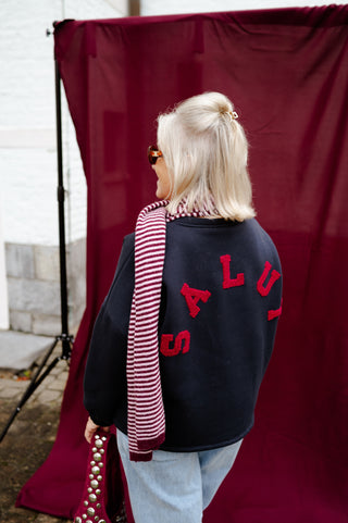 BILLIE SWEATER NAVY 'SALUT'