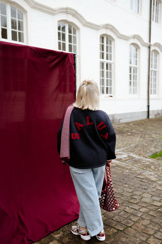 BILLIE SWEATER NAVY 'SALUT'