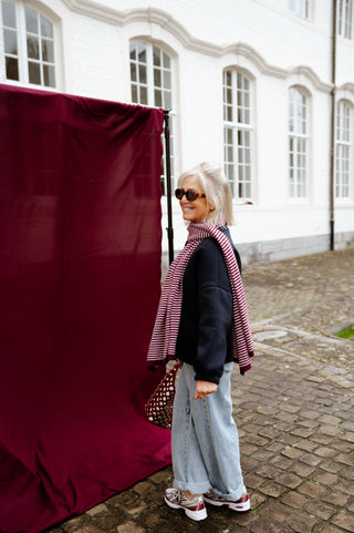 BILLIE SWEATER NAVY 'SALUT'