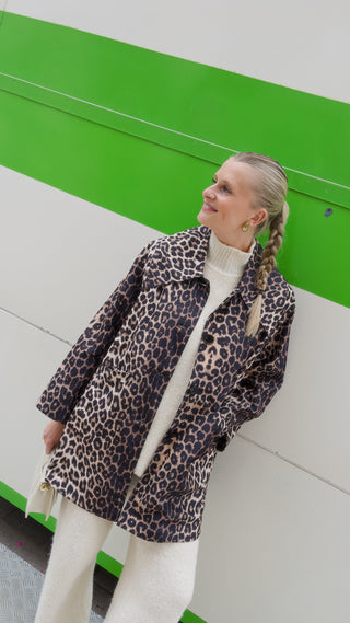 JILL LEOPARD RAIN JACKET