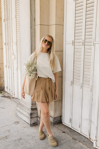 IRIS MINI SKIRT CAMEL