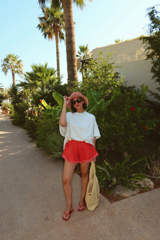 ODILE JEANSSHORT RED