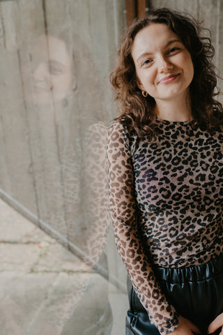 NONA TOP LEOPARD