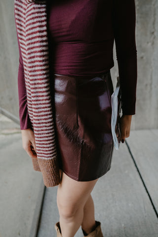 FENNA SKIRT BURGUNDY