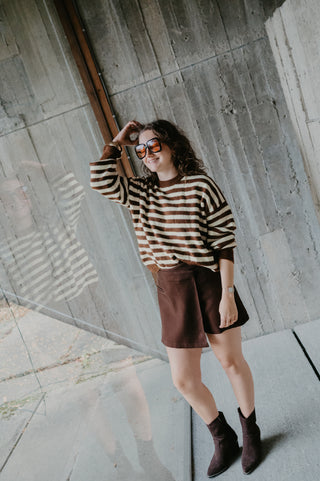 (PREORDER!) POPPY SKORT BROWN