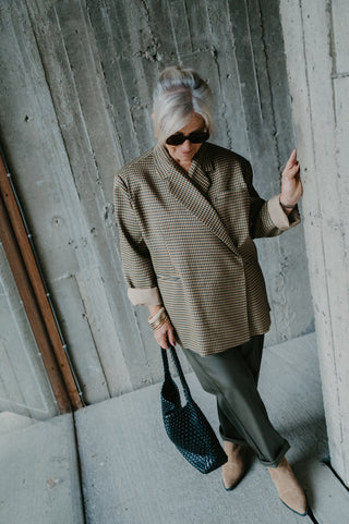 ELLIE BLAZER CHECKERED GREEN