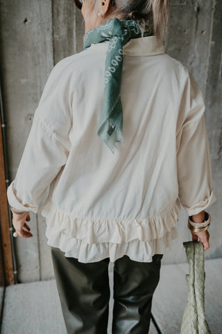 NANOU CORDUROY BLOUSE ECRU