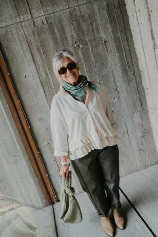 NANOU CORDUROY BLOUSE ECRU