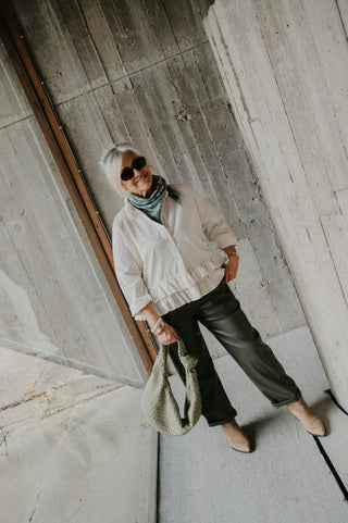 NANOU CORDUROY BLOUSE ECRU