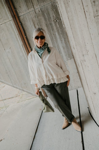 NANOU CORDUROY BLOUSE ECRU