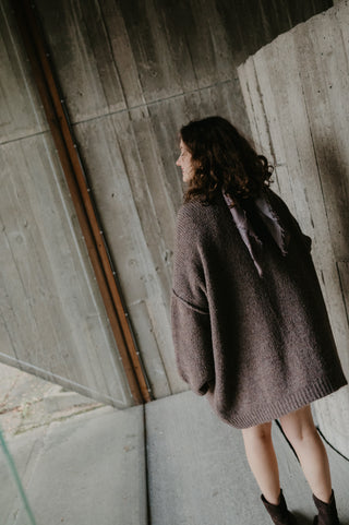 VIOLA KNIT DRESS BROWN