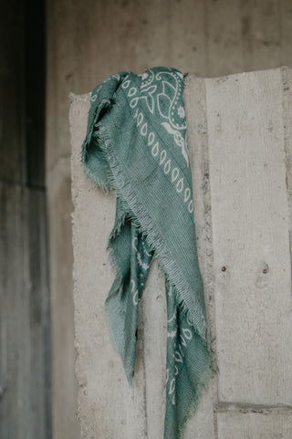 HUGO BANDANA SCARF GREEN