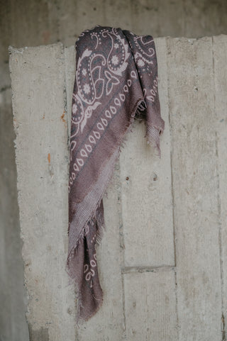 HUGO BANDANA SCARF BROWN
