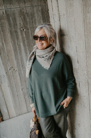 IZZY TURTLENECK KNIT KHAKI