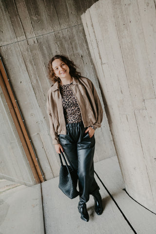 CORA SUEDE JACKET BEIGE