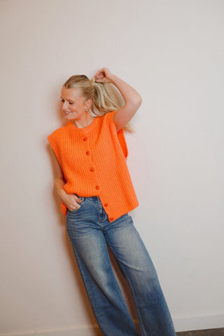 ALINA GILET NEON ORANGE