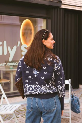 MANON GILET BANDANA NAVY