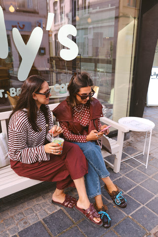PREORDER - ALBA MESH TOP POLKADOT BURGUNDY