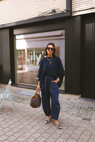 NONA TROUSERS NAVY