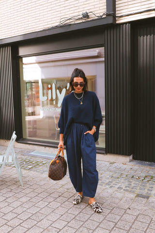 NONA TROUSERS NAVY