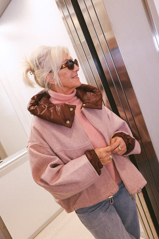 WILLOW JACKET BURGUNDY/PINK