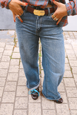 ELIZA STRAIGHT JEANS SEQUINS