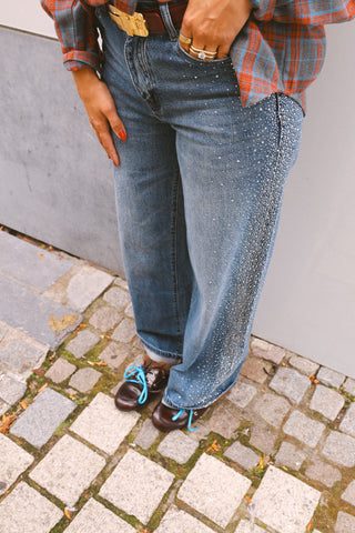 ELIZA STRAIGHT JEANS SEQUINS
